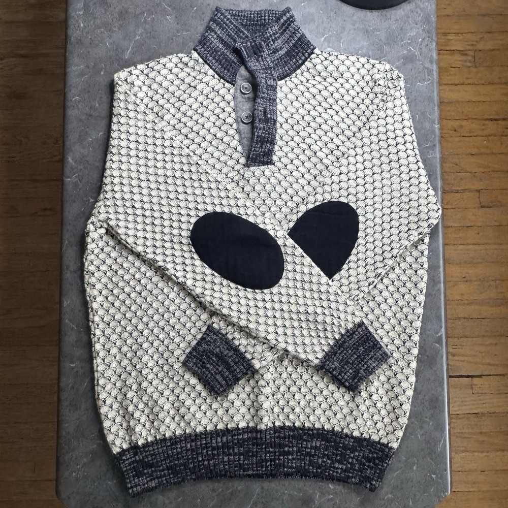 Valentino Marini Sweater, CA: 18719 Fine Merino/Acrylic Made‎ In Italy. Men's L.